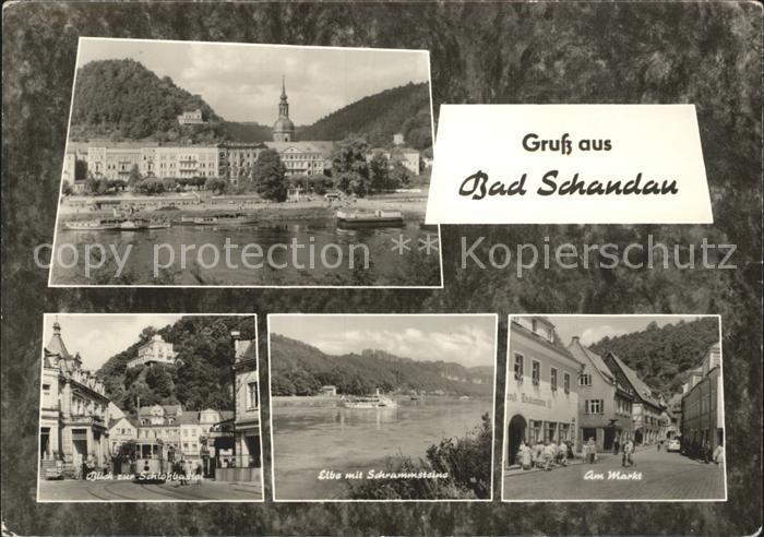 Bad Schandau Markt Elbe Schrammsteine