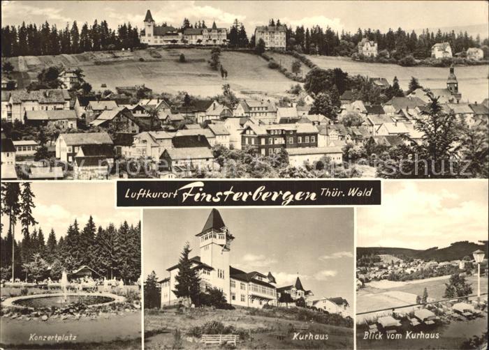 Finsterbergen Konzertplatz Kurhaus Stadtansicht