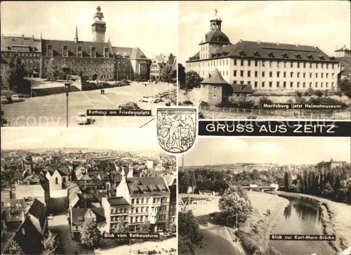 ZEITZ Sachsen-Anhalt Moritzburg Rathaus Friedensplatz