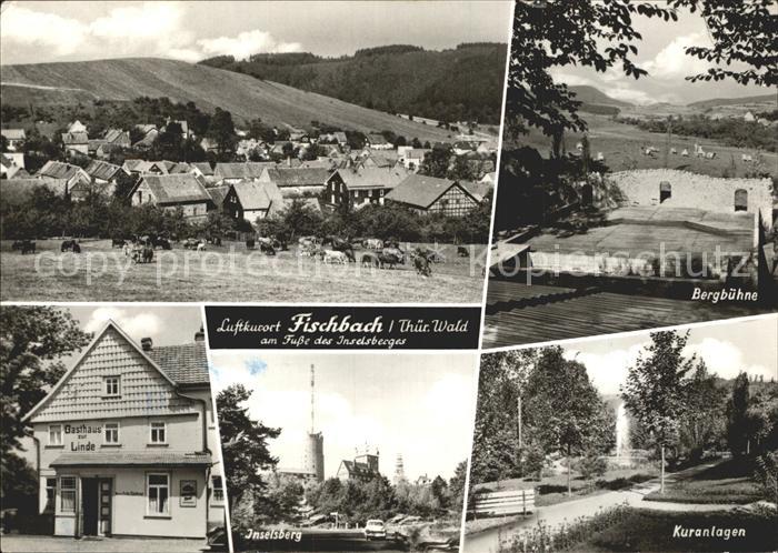 Fischbach Eisenach Bergbuehne Kuranlagen Inselsberg Gasthaus zur Linde