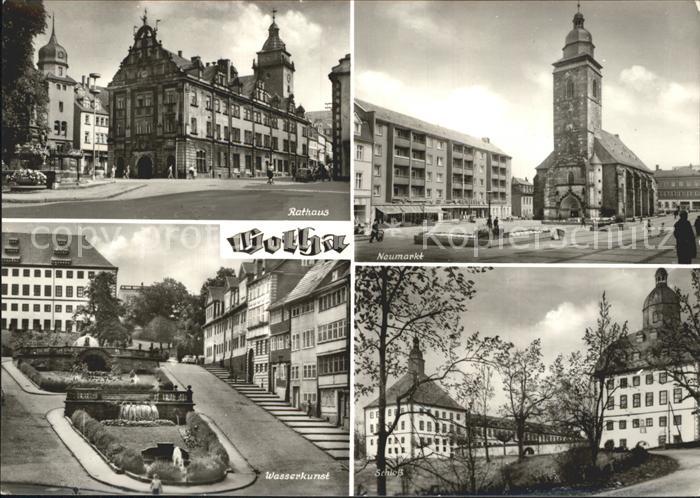 Gotha Thueringen Neumarkt Rathaus Wasserkunst Schloss