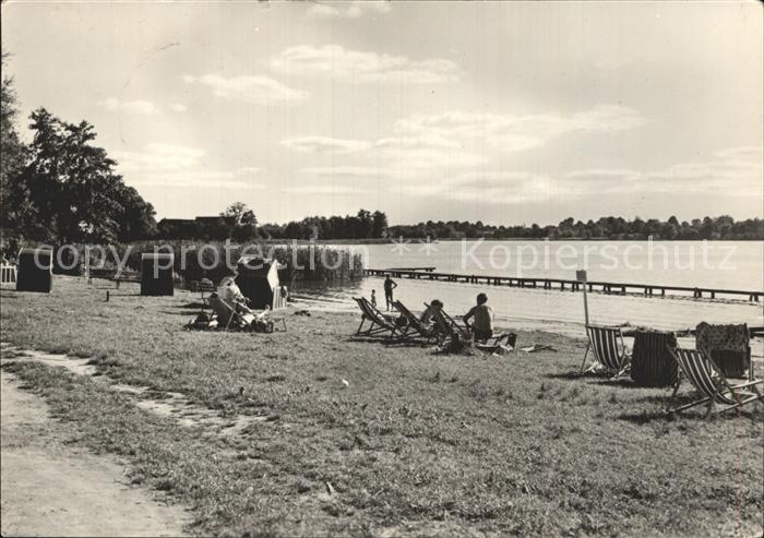 Mirow Badestelle an der Strandhalle