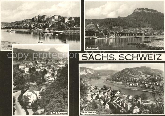 Koenigstein Saechsische Schweiz Wehlen Bad Schandau Pirna