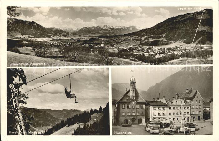 Immenstadt Allgaeu Berglift Mittaggipfel Marienplatz