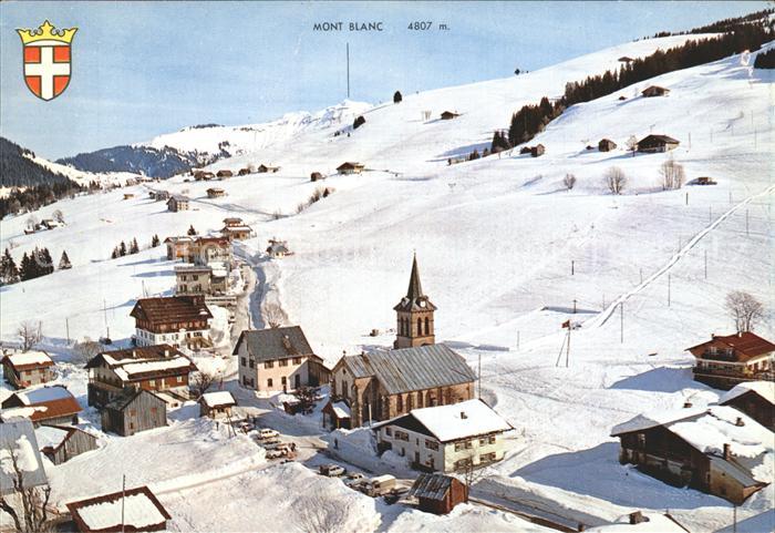 Crest-Voland Fliegeraufnahme Station Pistes Mont-Blanc