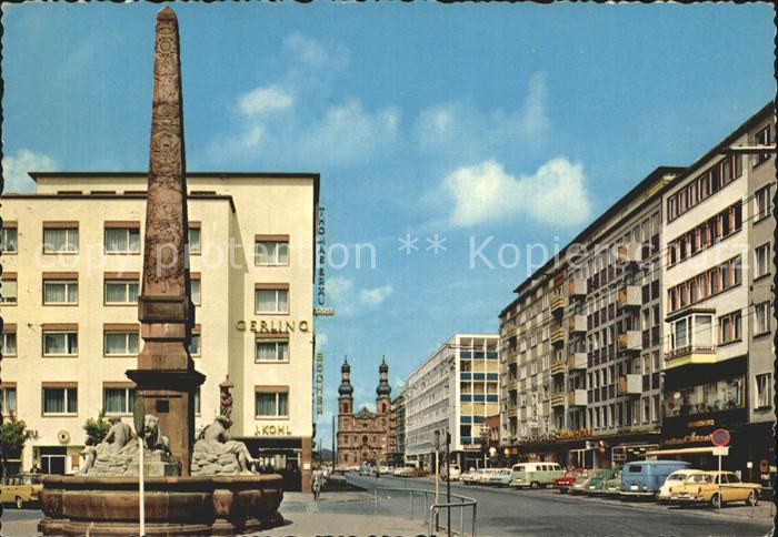 Mainz Rhein Bleiche Neubrunnen Peterskirche