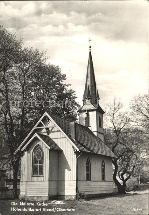 Elend Harz Kleinste Kirche