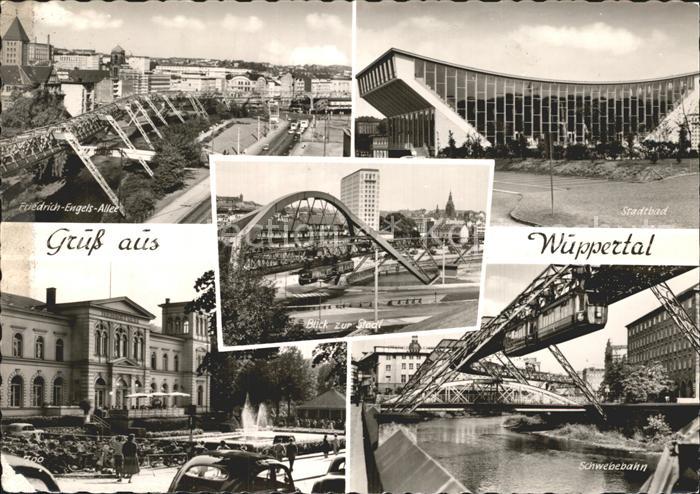 WUPPERTAL NRW Stadtbad Schwebebahn Zoo