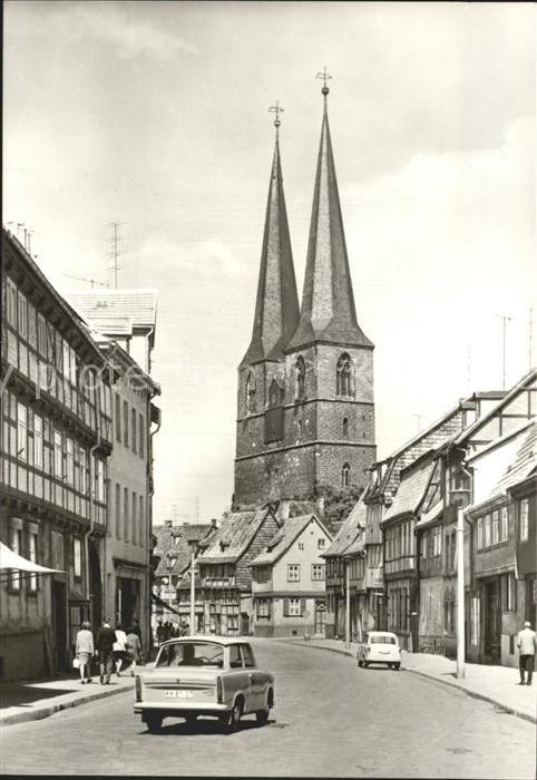 Quedlinburg Harz Poelkenstrasse Nikolaikirche