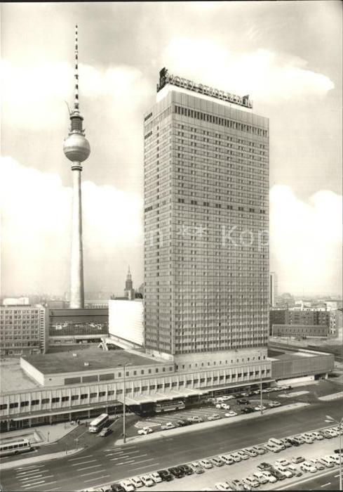 BERLIN  CITY Interhotel Stadt Berlin UKW Fernsehturm Deutschen Post