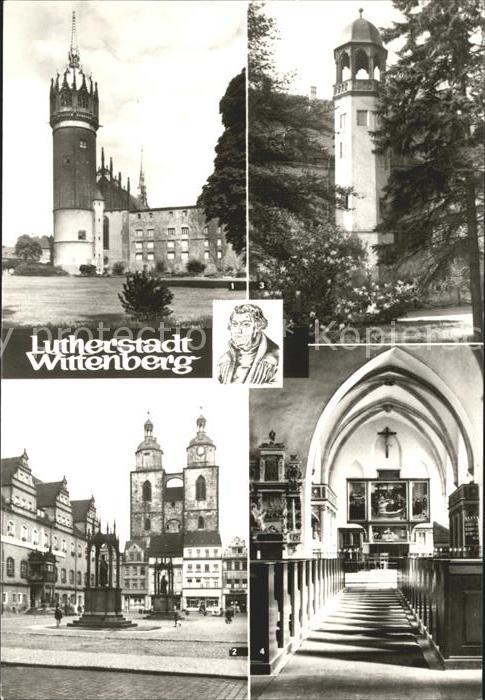 Wittenberg Lutherstadt Schloss Schlosskirche Marktplatz Stadtkirche