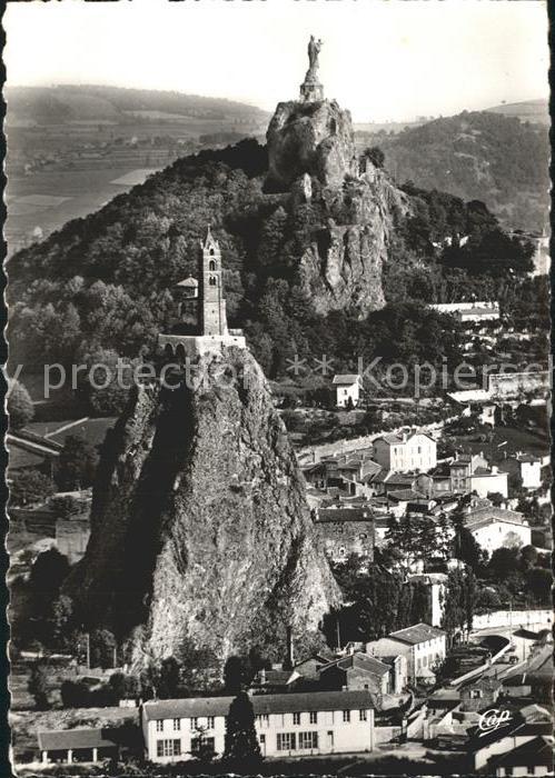 Le Puy-en-Velay Rochers Saint-Michel Corneille Statue N