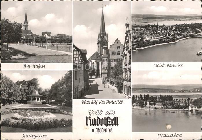 Radolfzell Bodensee Hafen Muenster Strandbad Stadtgarten