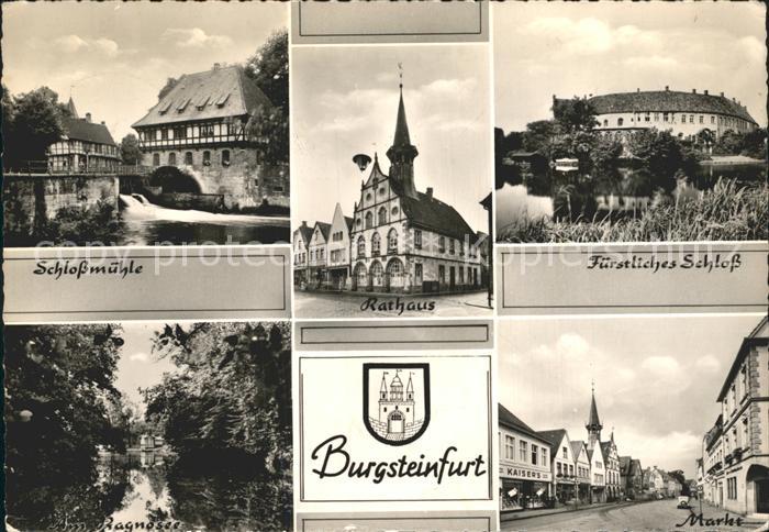 Burgsteinfurt Rathaus Fuerstliches Schloss Markt Schlossmuehle