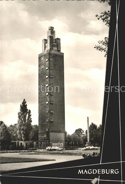 MAGDEBURG  CITY Aussichtsturm Kulturpark Rotehorn
