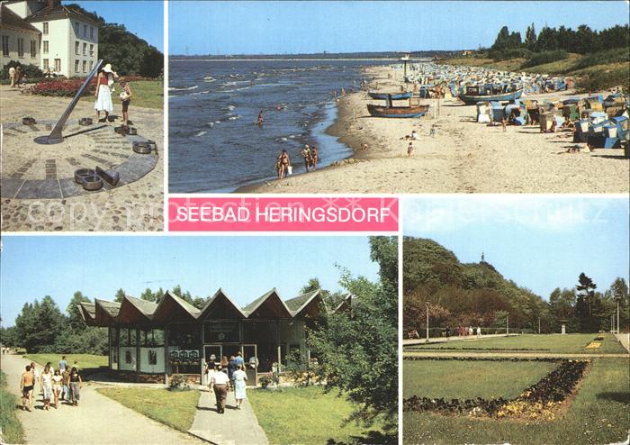 Heringsdorf Ostseebad Usedom Sonnenuhr Weststrand Promenade Kunstpavillon