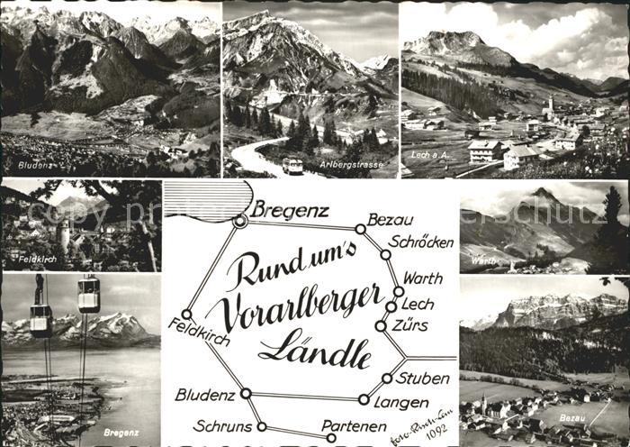 Bludenz Vorarlberg Lech Arlbergstrasse Bezau Luftseilbahn