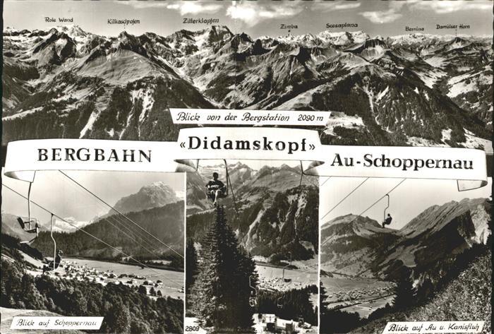 Schoppernau Vorarlberg Au Kanisfluh Sessellilft Rote Wand Zitterklopfen