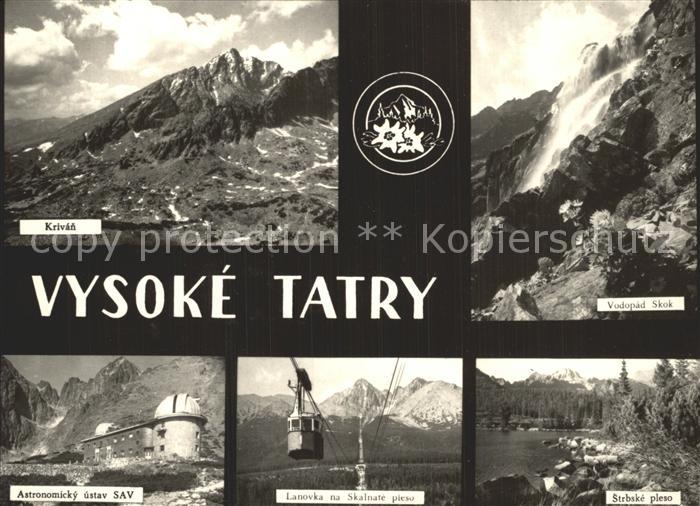 Vysoke Tatry Vodopad Skok Strbske pleso Lanovka Skalnate pleso