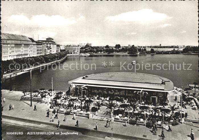 HAMBURG  CITY Alsterpavillon Jungfernstieg Bahnpost