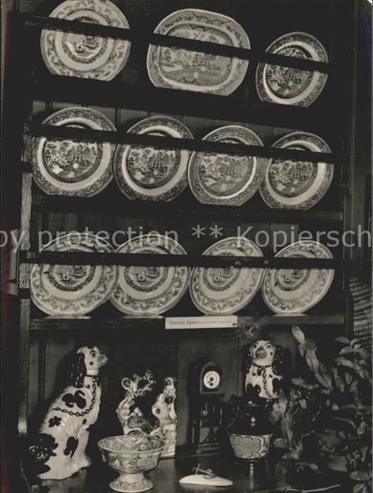 Prerow Ostseebad Heimatmuseum Dannbord englischer Fayence