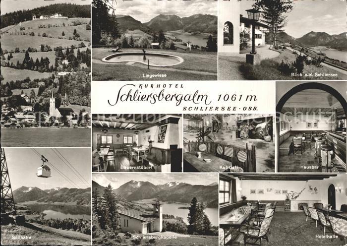 Schliersee Kurhotel Schliersbergalm Liegewiese Seilbahn Hausbar Kapelle