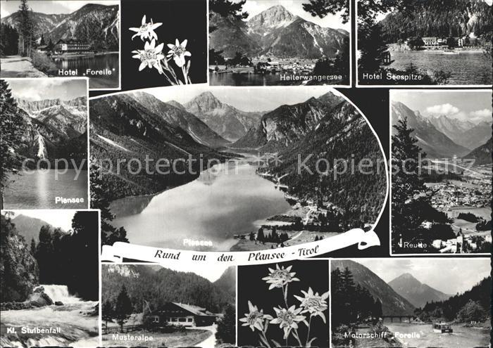 Plansee Hotel Seespitze Heiterwangersee Reutte Motorschiff Forelle