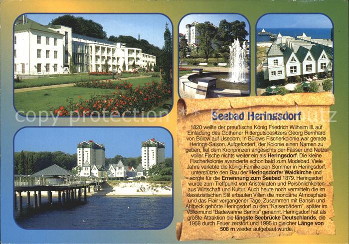 Heringsdorf Ostseebad Usedom Strand Anlegebruecke