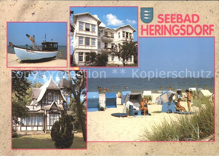 Heringsdorf Ostseebad Usedom Boot Strand Gebaeude