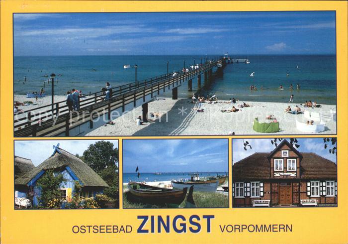 Zingst Ostseebad Seebruecke Strand Gebaeude