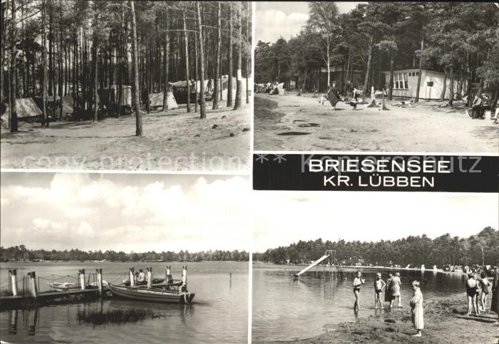 Briesensee Boote Strand Zeltplatz