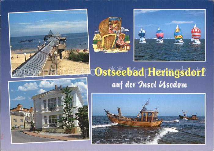 Heringsdorf Ostseebad Usedom Seebruecke Boote
