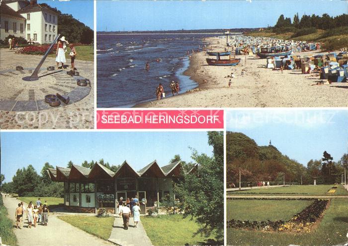 Heringsdorf Ostseebad Usedom Sonnenuhr Weststrand Promenade Kunstpavillon