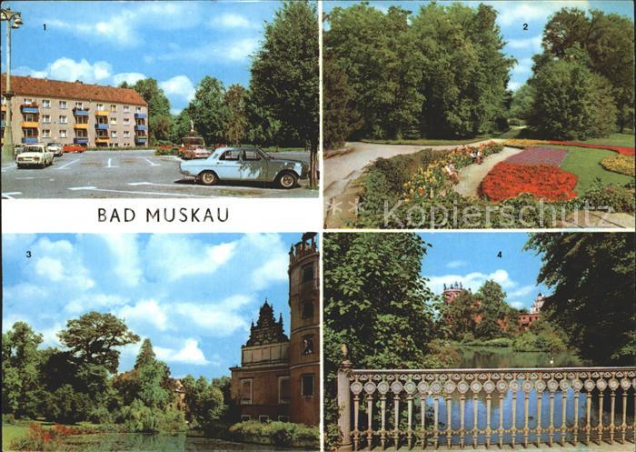 Bad Muskau Oberlausitz Platz des Friedens Park Moorbad Schlossruine