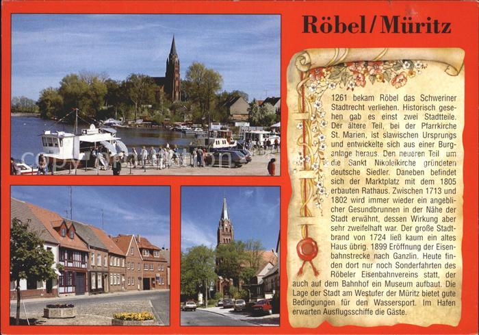 Roebel Mueritz Marktplatz Sankt Nikoleikirche