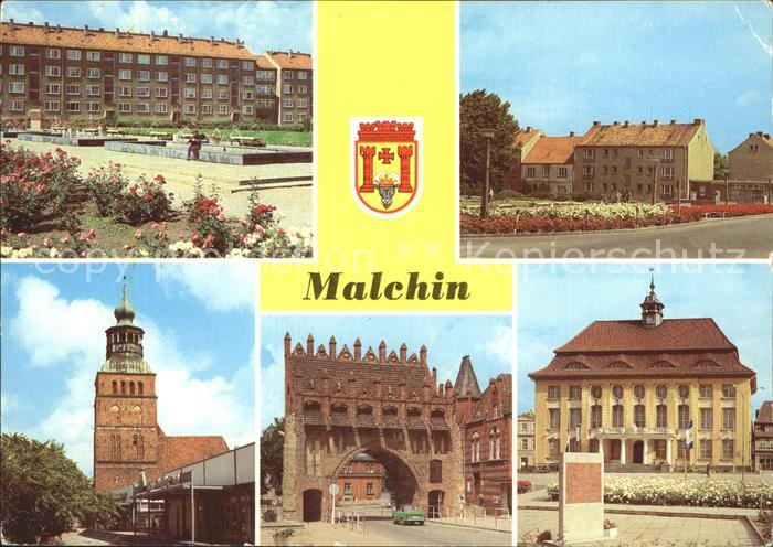 Malchin Demmin Karl-Dressel-Strasse Muehlenstrasse Rathaus