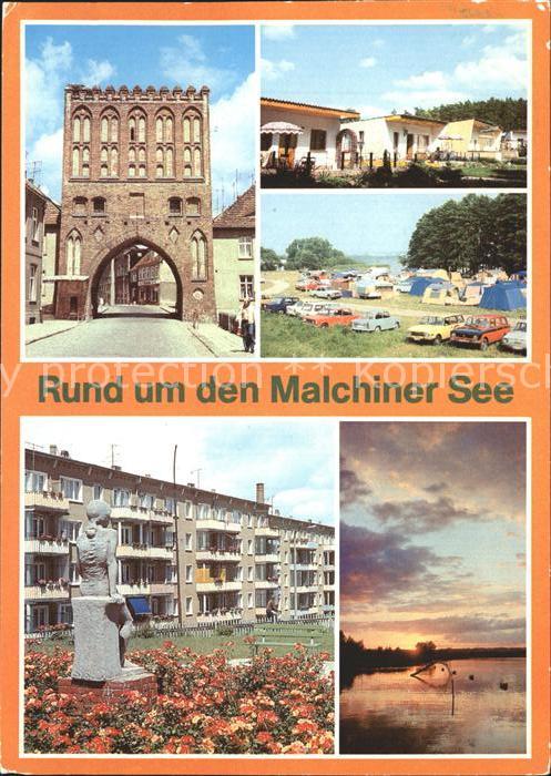 Malchin Demmin See Steintor Basedow Bungalowsiedlung Campingplatz C/87