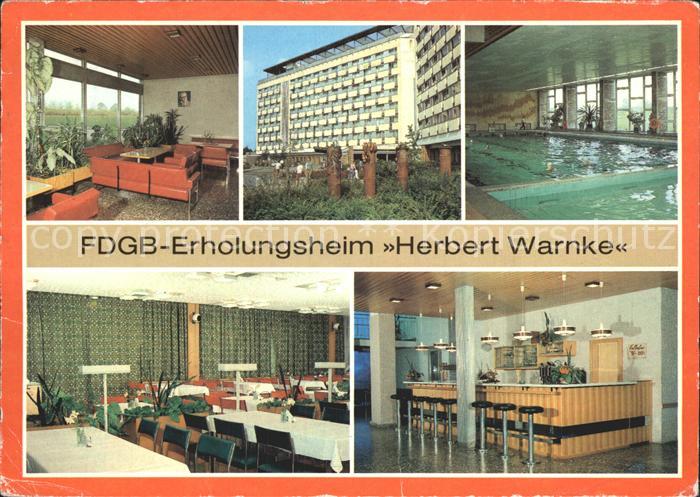 Klink Waren Herbert Warnke Empfangshalle Schwimmhalle