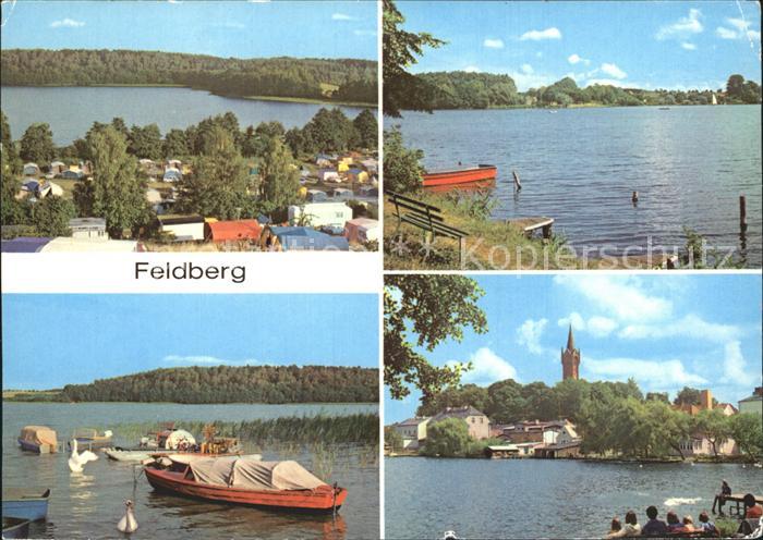 Feldberg Mecklenburg Campingplatz Huettenberg Breiten Luzin Haussee Bootshafen
