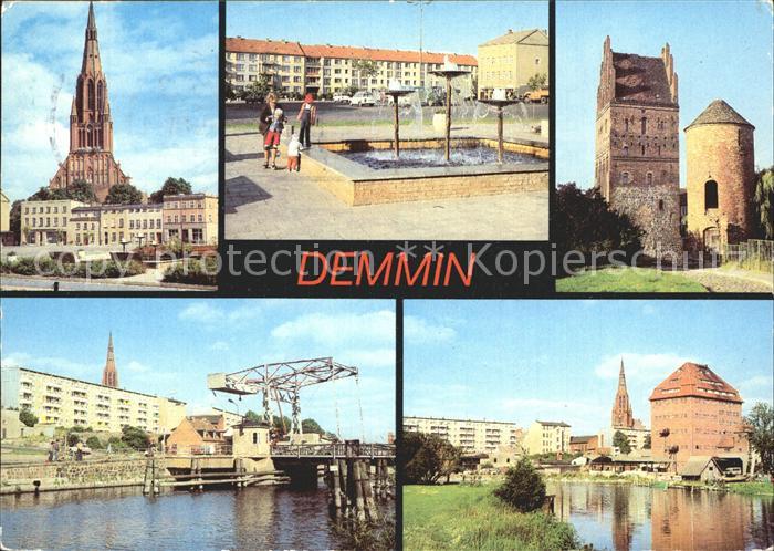 Demmin Mecklenburg Vorpommern Markt Bartholomaeuskirche Peene