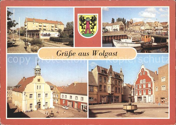 Wolgast Mecklenburg-Vorpommern Kaufhalle Bruecke