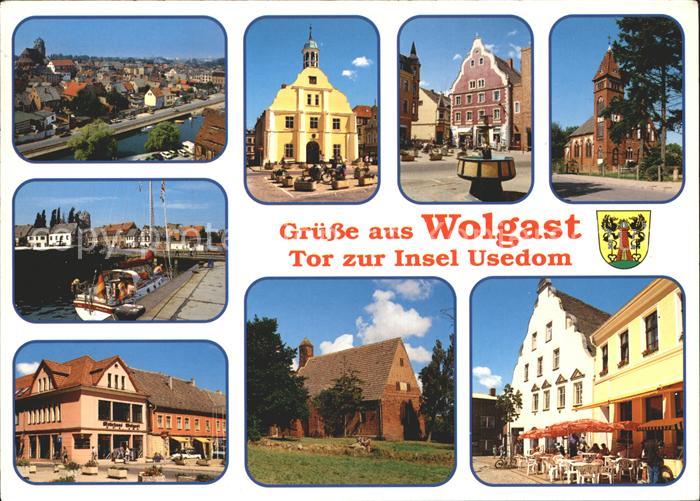Wolgast Mecklenburg-Vorpommern Cafe Kirche Hafen