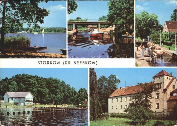 Storkow Mark See Kanal Schleuse Strandbad