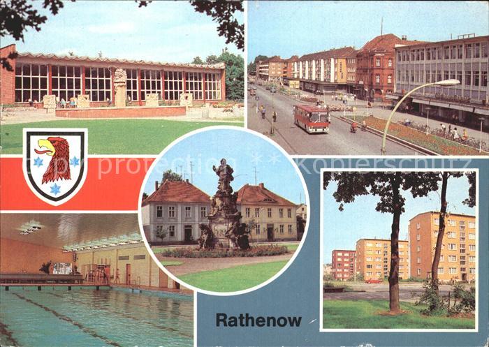 Rathenow Volksschwimmhalle Wilhelm-Pieck-Strasse Denkmal Kurfuersten