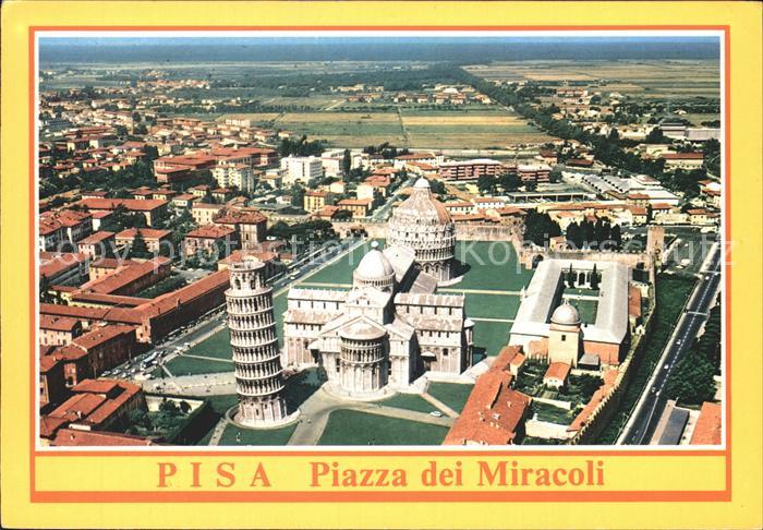 Pisa Piazza del Duomo Fliegeraufnahme Schiefer Turm