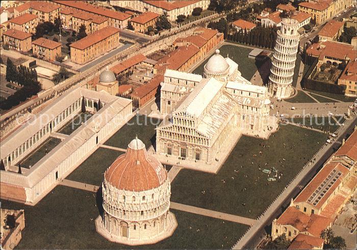 Pisa Fliegeraufnahme Piazza dei Miracoli