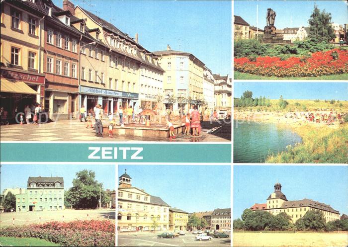 ZEITZ Sachsen-Anhalt Friedensplatz Kretschau Schloss Moritzburg