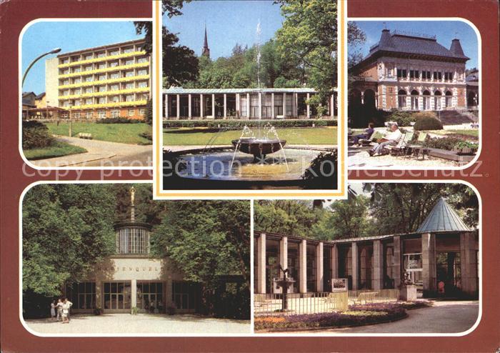 Bad Elster Sanatorium Clara Zetkin Wandelhalle Kurhaus Marienquelle Moritzquelle