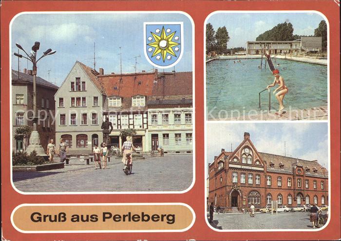 Perleberg Markt Freibad Post