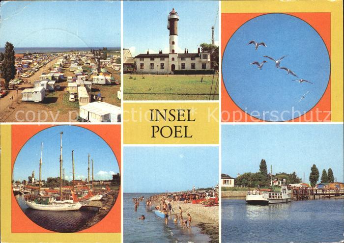 Insel Poel Camping Leuchtturm Hafen Strand